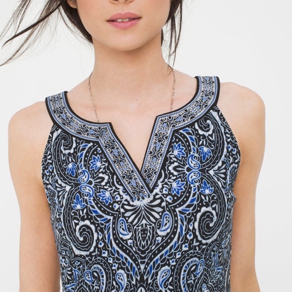 WHBM PAISLEY PRINT MINIDRESS Small - Picture 2 of 7